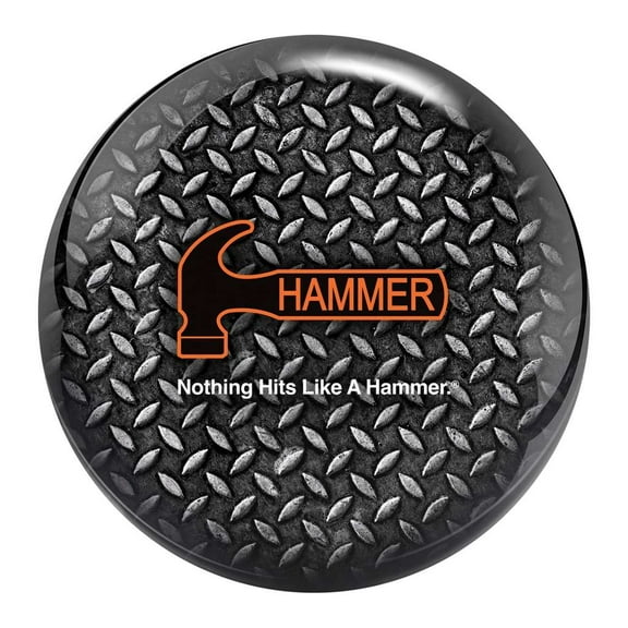 Hammer Diamond Plate Bowling Ball - Grey/Black 15lbs