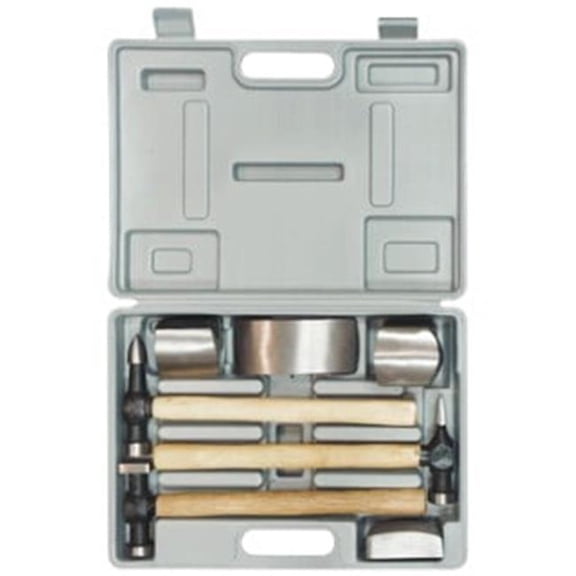 Hammer & Dolly Set - Wood Handles - 7 Piece - Durable Design