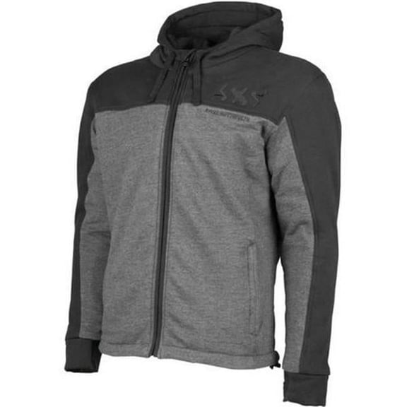 Hammer Down Armored Hoody, Black & Grey - Medium