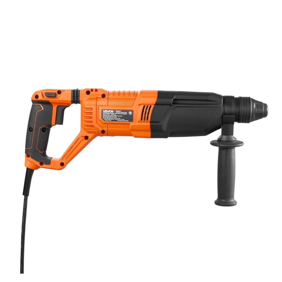 Hammer Drill 1-1/8" SDS-Plus Corded, 4-Mode Heavy Duty Concrete Drill with 3 Bits & Case
