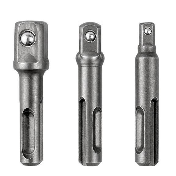 Hammer Drill Bit Adapter 3 Pieces Electric Drill Chuck Converter for Quick Bit Change