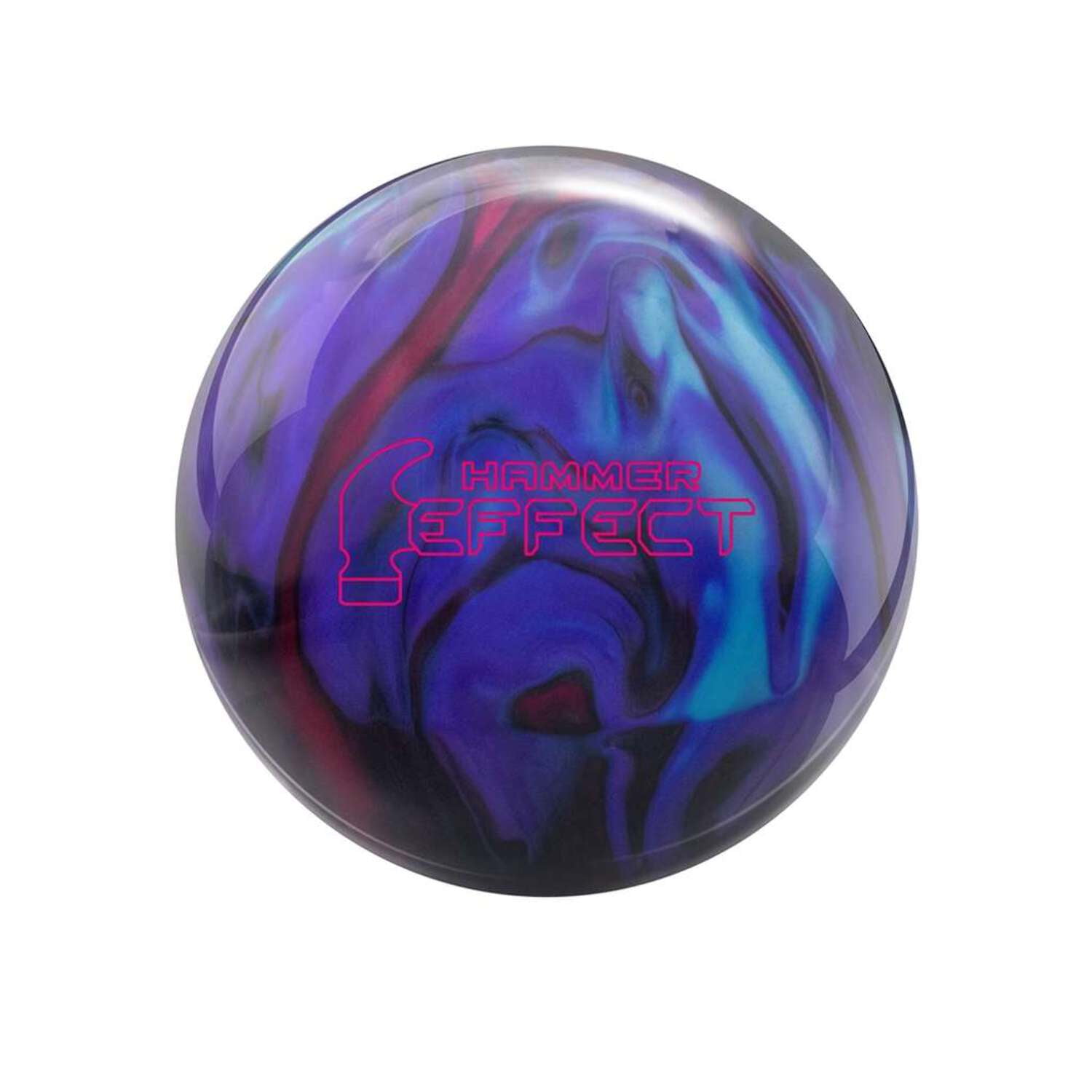 Hammer Bowling Hammer Effect Bowling Ball, Maroon/Blue/Black