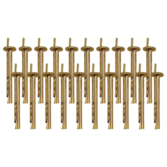 Hammer Fasteners Kit with Nail in Anchors for Concrete and Cement, Rustproof Zinc Plated Drive Expansion Hammering Anchors Pin, Heavy Duty Concrete Nails and Anchors for Construction and Repairs