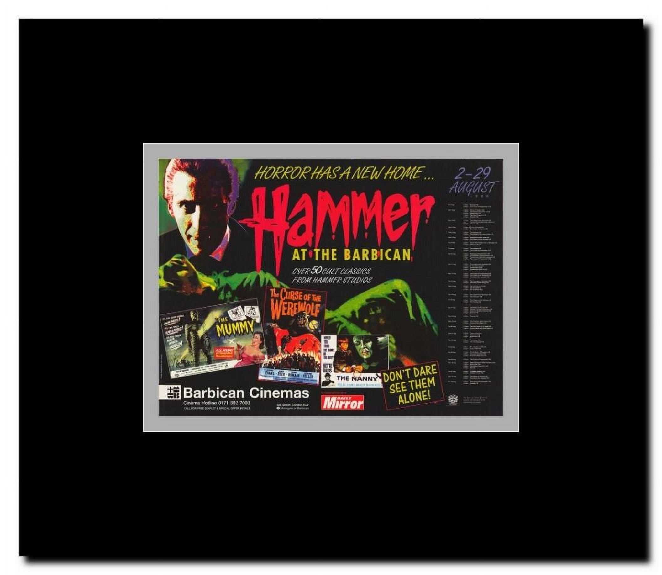 Hammer Film Productions Limited Framed Movie Poster