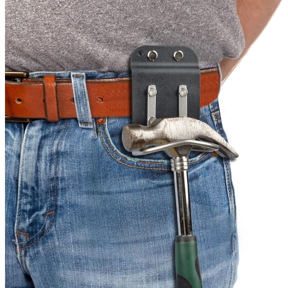 Hammer Holder Loop - Holster Clip on 2" Tool Belt, Belt Hook for Rip Claw Framing, Rock Hammer