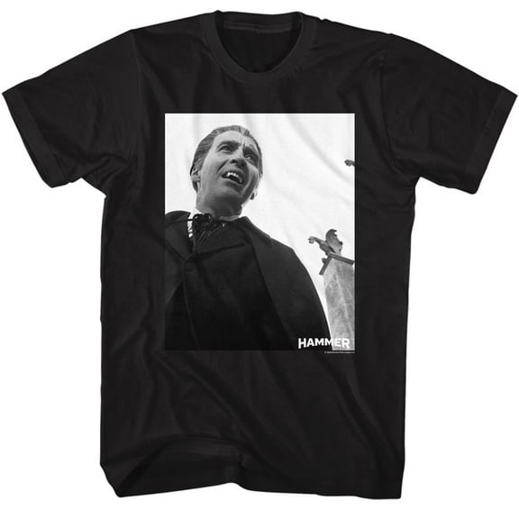 Hammer Horror Dracula Screenshot Black Adult T-Shirt 4Xlt