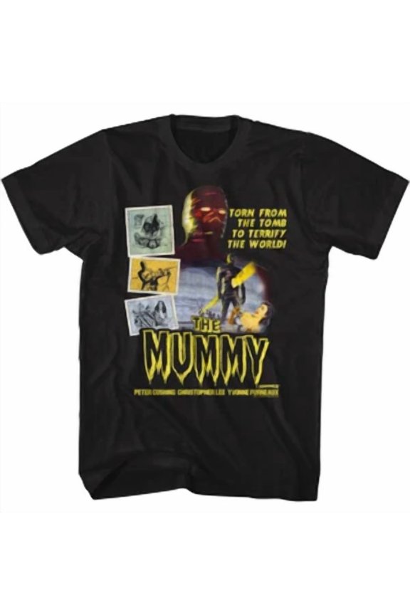 Hammer Horror The Mummy Torn From The Tomb To Terrify The World Men's T Shirt