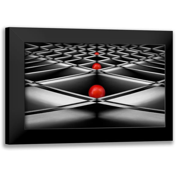 Hammer, Jacqueline 14x10 Black Modern Framed Museum Art Print Titled - Lined Up
