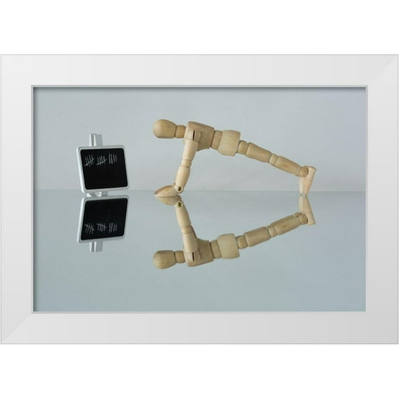 Hammer, Jacqueline 18x13 White Modern Wood Framed Museum Art Print Titled - Push Yourself