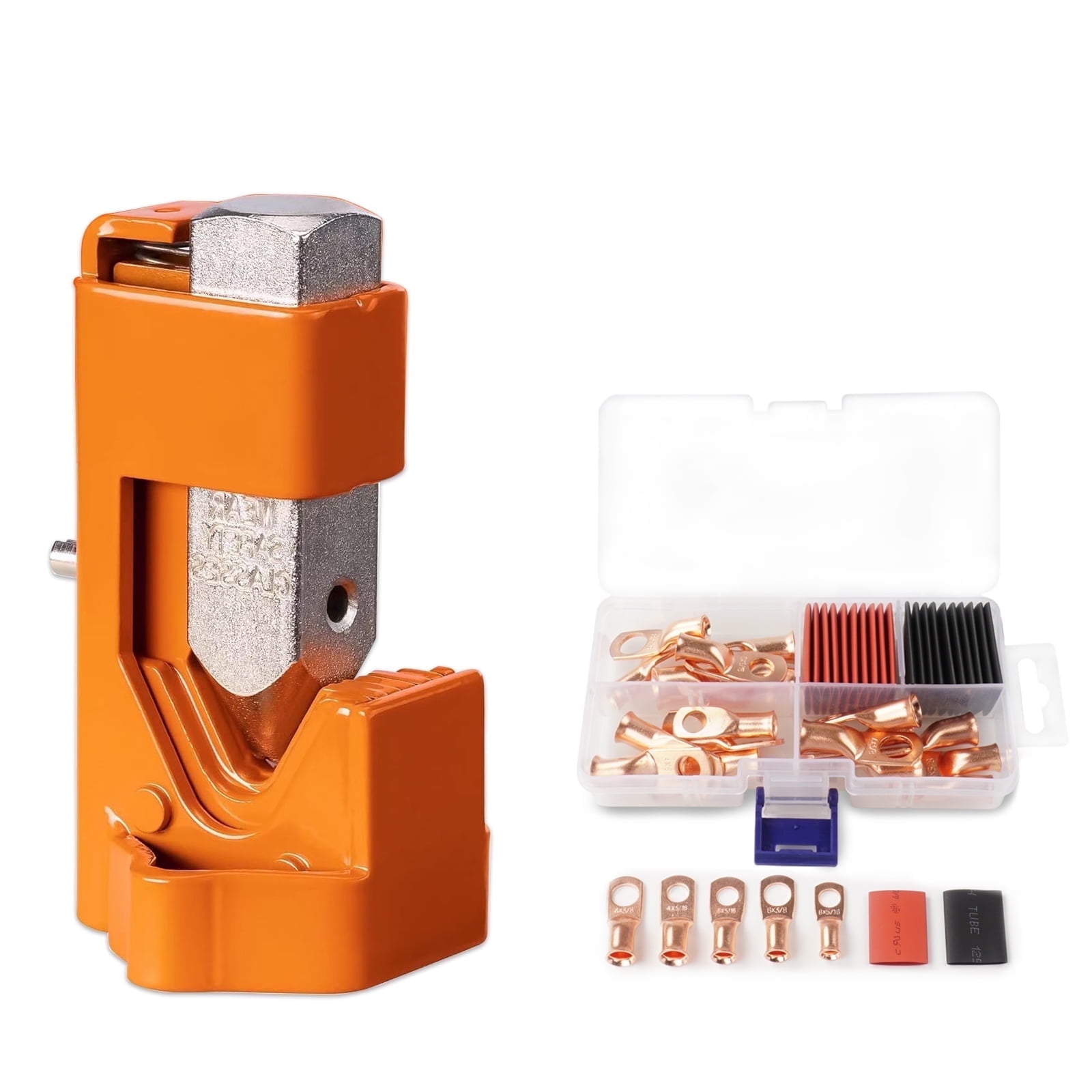 Battery Cable Crimping Tool 10-120 Mm2, Cable Lug Crimping Tool For Heavy Duty Wire Lugs, Battery Cable Crimper For AWG 8-4/0, Hexagon Lug Crimping Tool For Wire Cable Cutting And Crimping | US