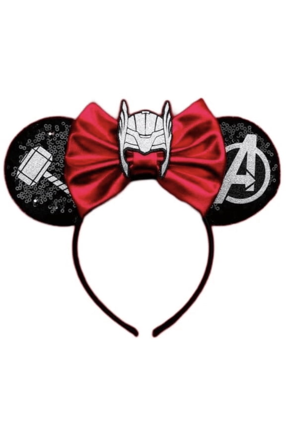 Hammer Mickey Minnie Ears Headband / Minnie Inspired Princess Ears / Minnie Headband