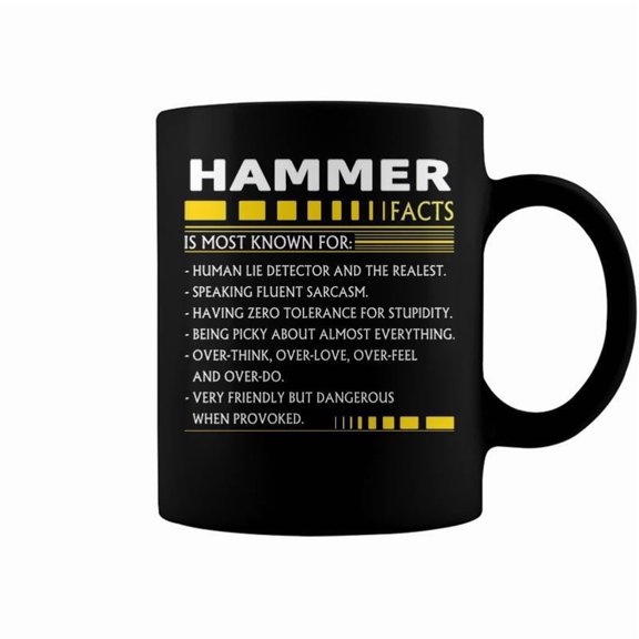 Hammer Name Gift Hammer Facts Coffee Mugs