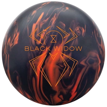 Hammer PRE-DRILLED Black Widow 3.0 Bowling Ball - Black/Orange 16lbs