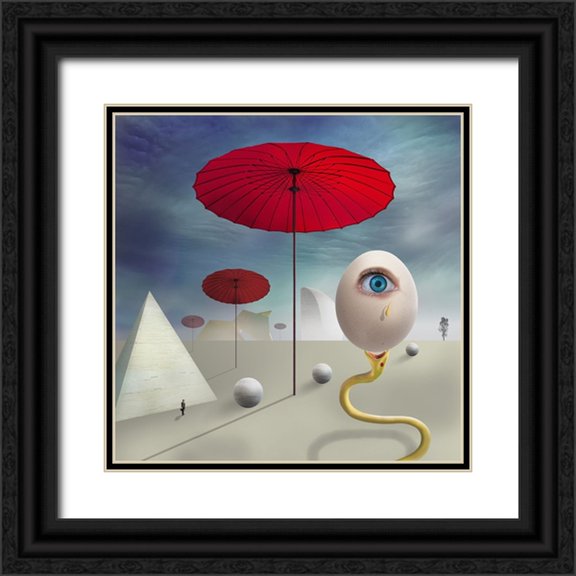 Hammer, Peter 20x20 Black Ornate Wood Framed with Double Matting Museum Art Print Titled - The Egg of Creation