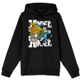 thumbnail image 1 of Hammer Stud Battle Stance Long Sleeve Black Adult Hooded Sweatshirt-Large, 1 of 7