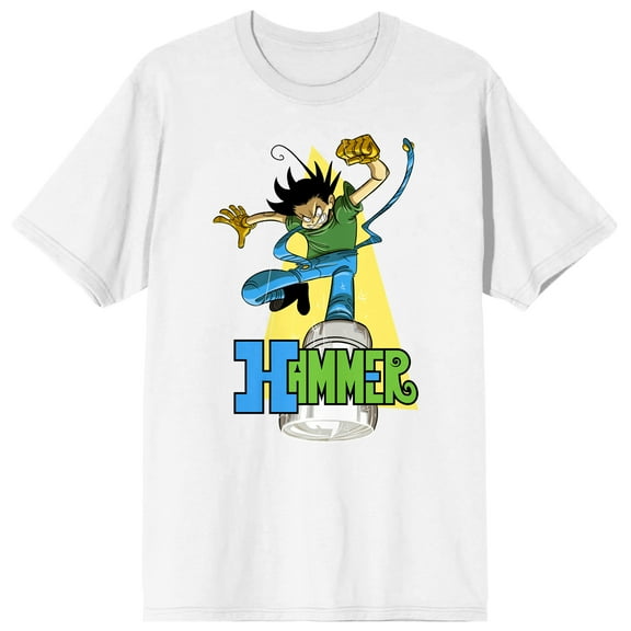 Hammer Stud Hammer Feet Men's White Short Sleeve Tee-XL