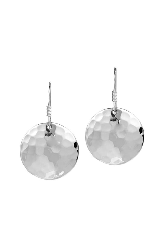 Hammer Textured Stick Dangle Earrings in 925 Sterling Silver | Boho Vintage Drop Earrings for Women | Artistic Jewelry Gift Idea