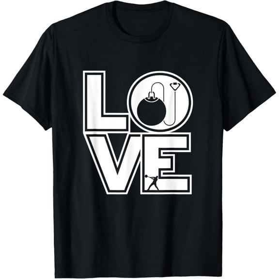 Hammer Throwing LOVE Funny Hammer Thrower T-Shirt