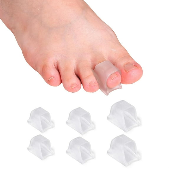 Hammer Toe Corrector - 6 Pack One Size, Women's Hammer Toe Corrector for Curled Toes, Bunions, Hammer Toes, Crooked Toes, Claw Toes