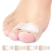 Hammer Toe Corrector Buddy Wraps for Broken Toe and Bunion, 8 Pack | Hammer Toe Straightener / Separator for Women & Men, Fabric Toe Splint for Overlapping Toe, Toe Bandage Tape Toe Togethe