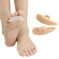 thumbnail image 1 of Hammer Toe Cushions (4 Pairs) Corrector Cushion for Women, Men - Bunion Foot Relief - Feet Alignment for Curled Claw Crooked and Mallet Toes - Right and Left Gel Guard - Overlap Spreader, 1 of 6