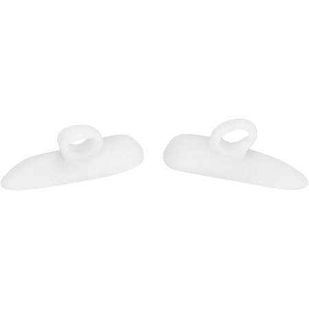 Hammer Toe Pad,10 Pairs Hammer Toe Cushions Pad SEBS Corrector Middle Toe Single Hole for Adults(white)
