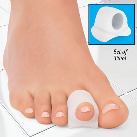 Hammer Toe Splint Pain Relief Pads Set, 2 Pc, White, Large