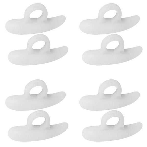 Hammer Toe Straightener and Corrector 4 Pairs Crests Relieve Foot Pain, Pressure, Discomfort | Flexible Silicone Comfort | Align, Improve Stability | Stain, Odor Resistant