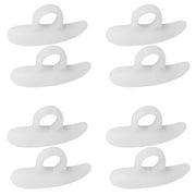 Hammer Toe Straightener and Corrector 4 Pairs Crests Relieve Foot Pain, Pressure, Discomfort | Flexible Silicone Comfort | Align, Improve Stability | Stain, Odor Resistant
