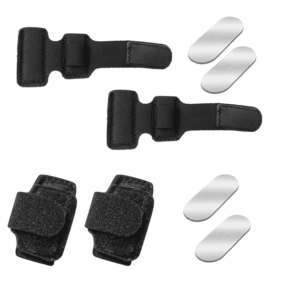 Hammer Toe Straightener Corrector for Women & Men - 4 Pcs Adjustable Splints Wraps with Aluminum Plate Support