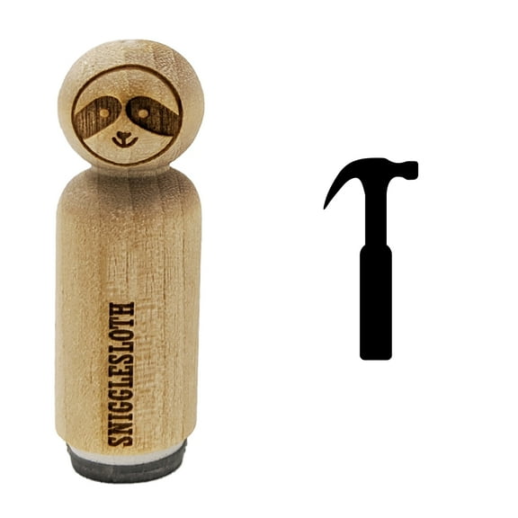 Hammer Tool Rubber Stamp for Scrapbooking Crafting Stamping - Medium 1 Inch