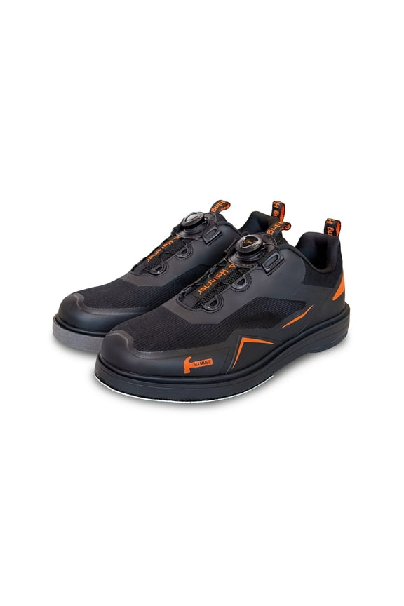 Vibe Black/Orange Mens Bowling Shoes - Right Hand - 8.5