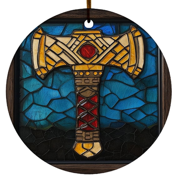Hammer of Thor Ornament, Scandinavian Christmas Ornaments 2025, Viking Christmas Ornaments, Celtic Norse Mythology Decor, Christmas Decorations Gifts