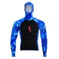 thumbnail image 1 of HammerHead Ambush 1mm Hooded Rashguard - Blue - Small, 1 of 2