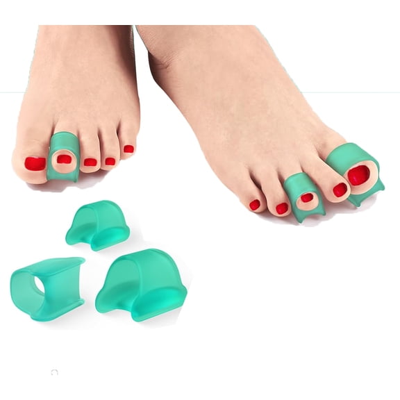 HammerToes Corrector Toe Splints, 10 Pcs Gel Toe Straighteners Overlapping, Curled, Crooked, Claw, Toe Corrector,Hammer Toes for Men and Women