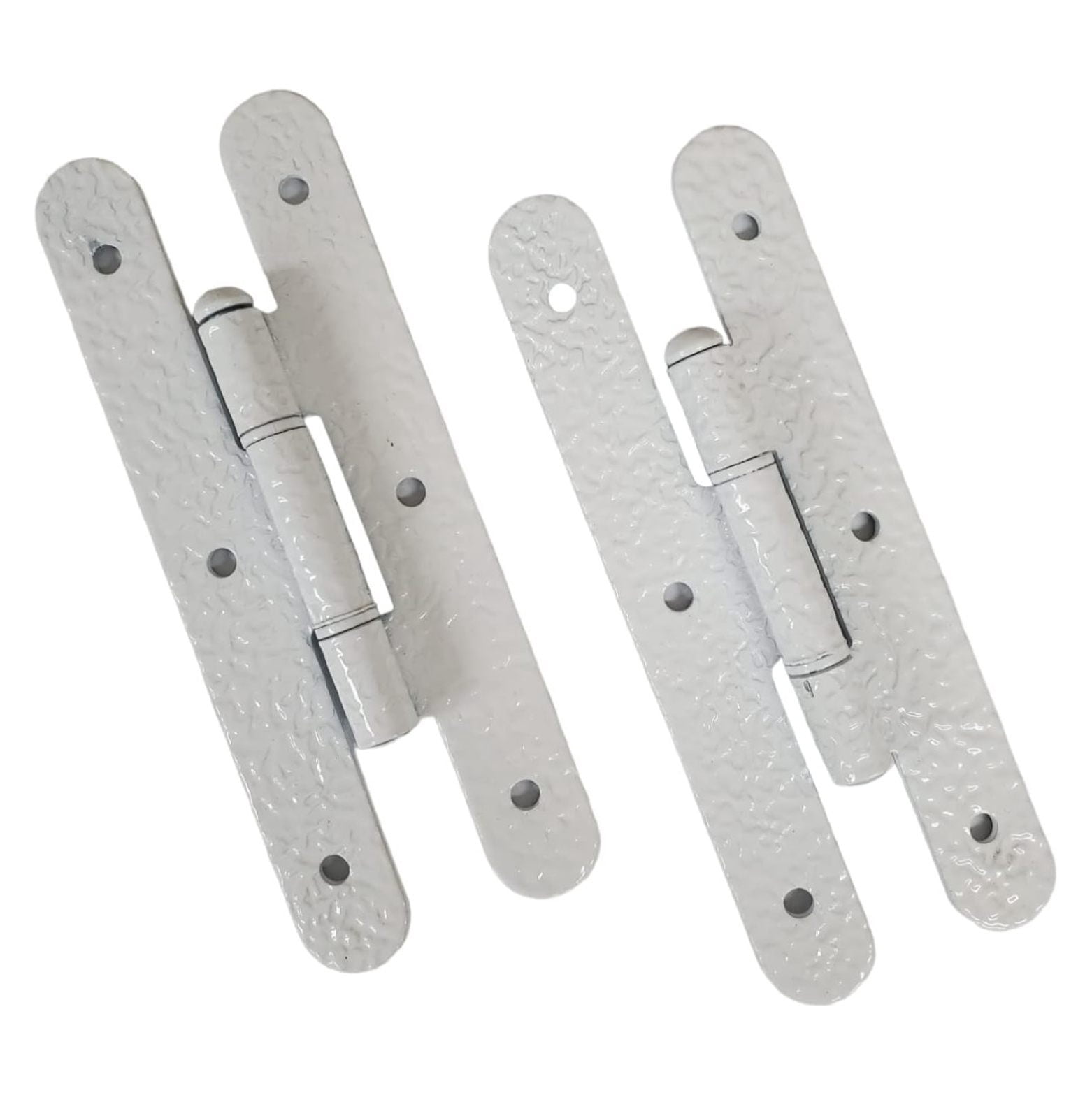 Black Face Frame Flush Mount H Hinges | Decorative Hinges For Cabinets & Doors | 3.46" X 1.45" Size | 2 Pack With Screws | Antique Style