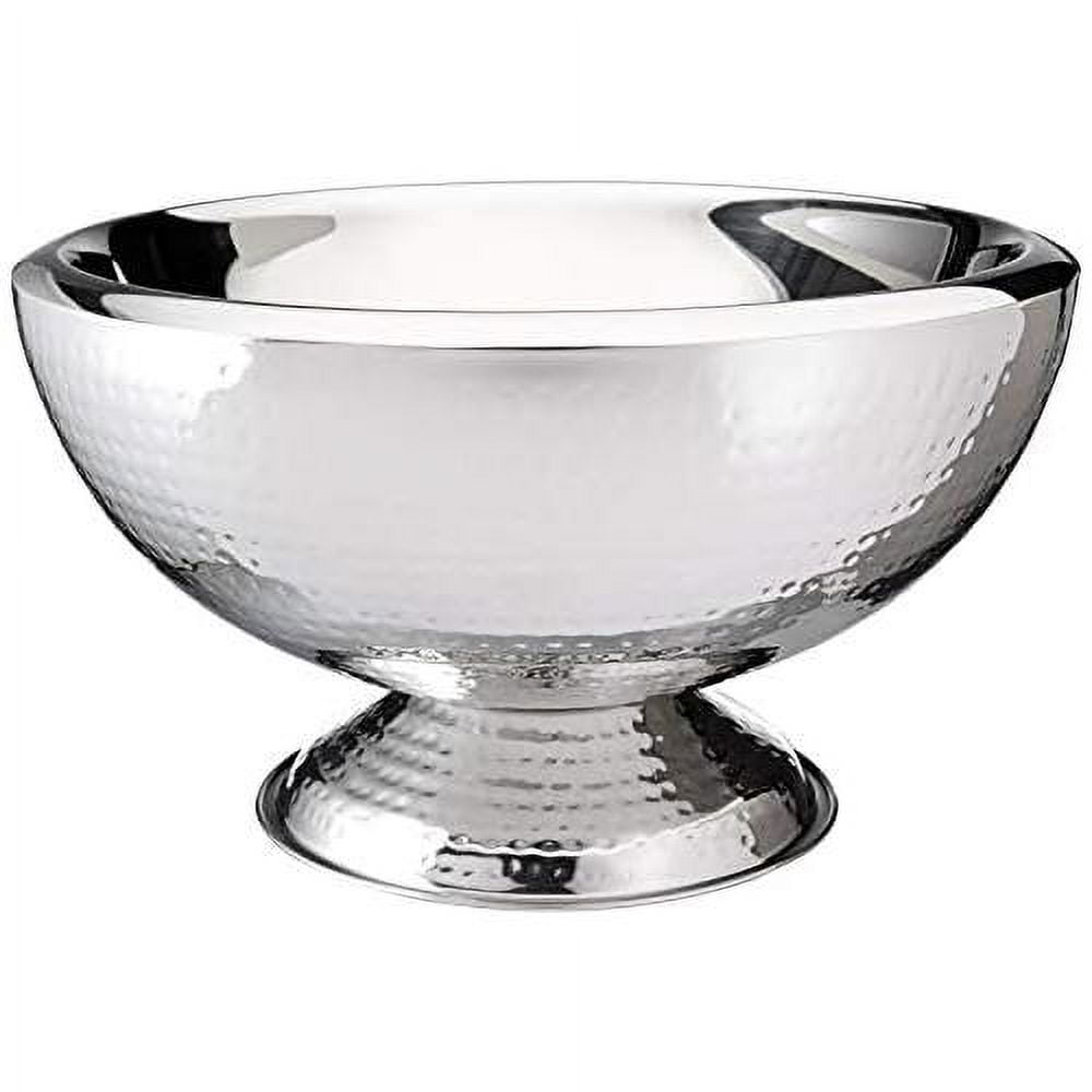 Hammered 3Gallon Stainless Steel Doublewall Punch Bowl