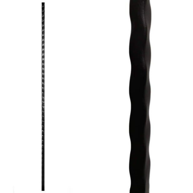 Hammered Bar Metal Balusters (10Pack) 9/16" (Real Black not Matte or