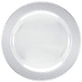 thumbnail image 1 of Hammered Collections 10.25" Dinner Plates White: Qty 50, 1 of 5