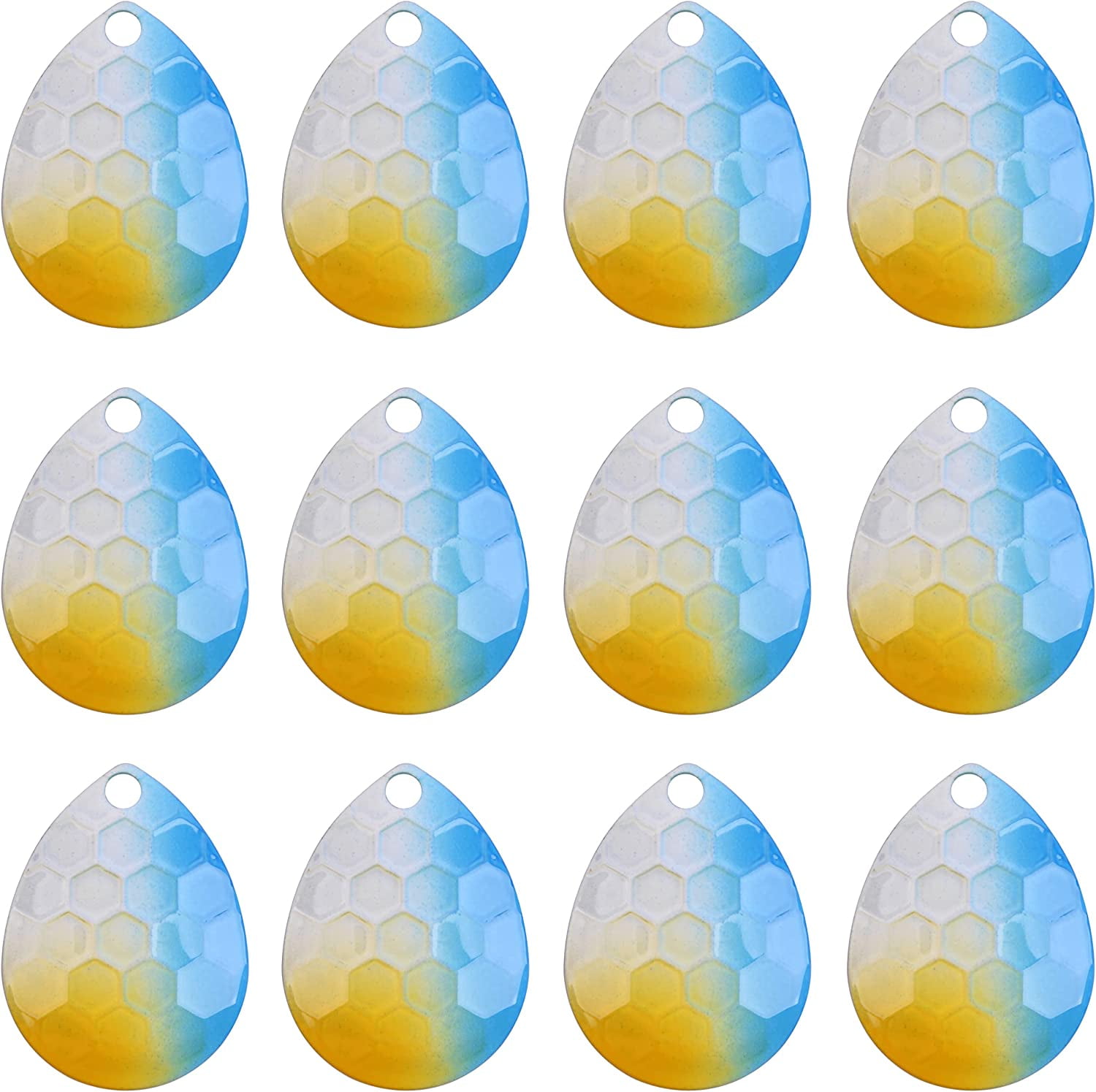 OROOTL Hammered Colorado Blades for Making Spinner Rig, 20pcs/Box ...