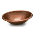 thumbnail image 1 of Hammered Copper Oval Bathroom Sink, 1 of 1