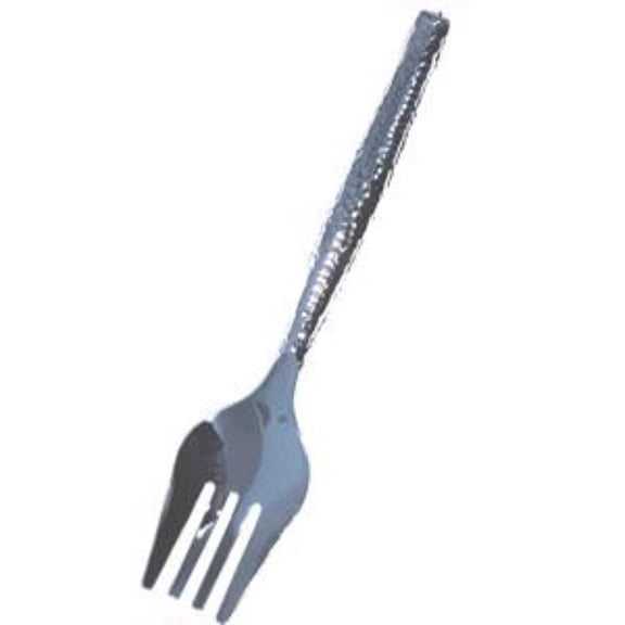Hammered Effect Design Serving Fork 10" : 1CT