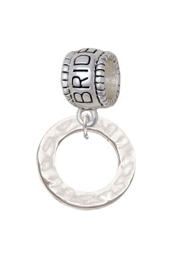 Hammered Karma Ring - Bridesmaid Charm Bead