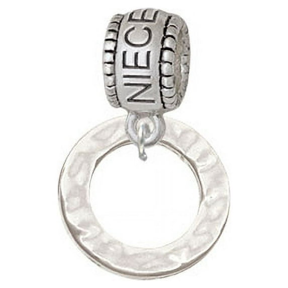 Hammered Karma Ring - Niece Charm Bead
