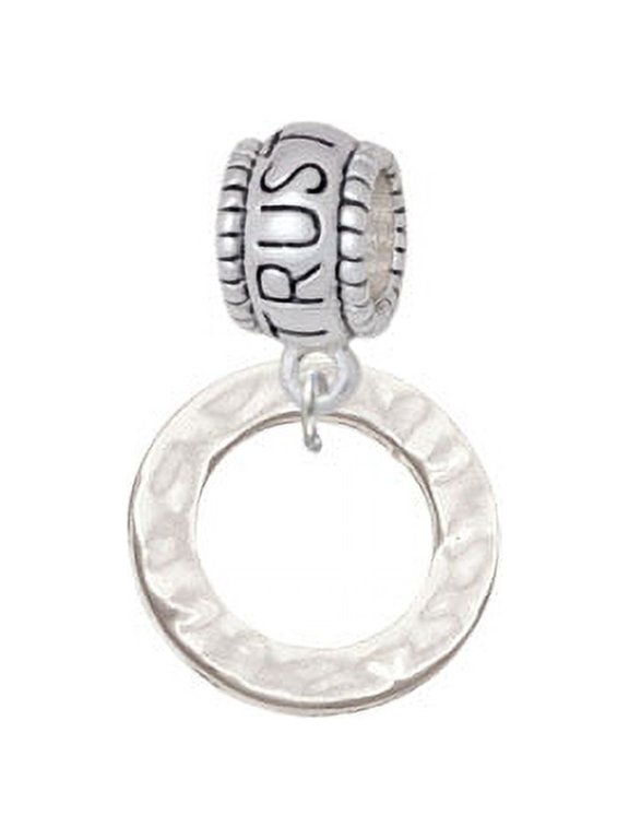 Hammered Karma Ring - Trust In God Charm Bead