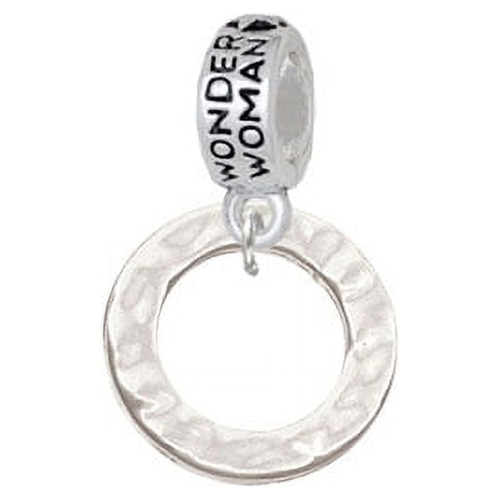 Hammered Karma Ring - Wonder Woman Charm Bead