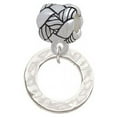 thumbnail image 1 of Hammered Karma Ring - Woven Rope Charm Bead, 1 of 1