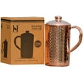 thumbnail image 1 of Hammered Pure Copper Water Jug, Copper Pitcher for Ayurveda Health Benefits - 50.7 US Fl Oz Capacity, 1 of 8