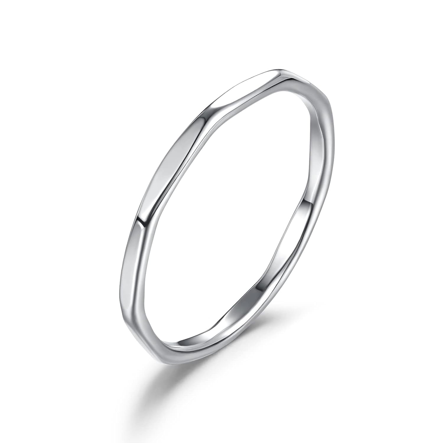 Ellie J Maui Thin Hammered Stacking Rings | 14k Gold Filled & Rose Gold Filled Minimalist Rings For Women