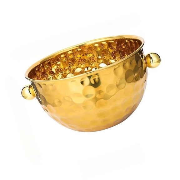 Hammered Stainless Steel Champagne Bucket for Parties Beverage Tub Wine Coolers